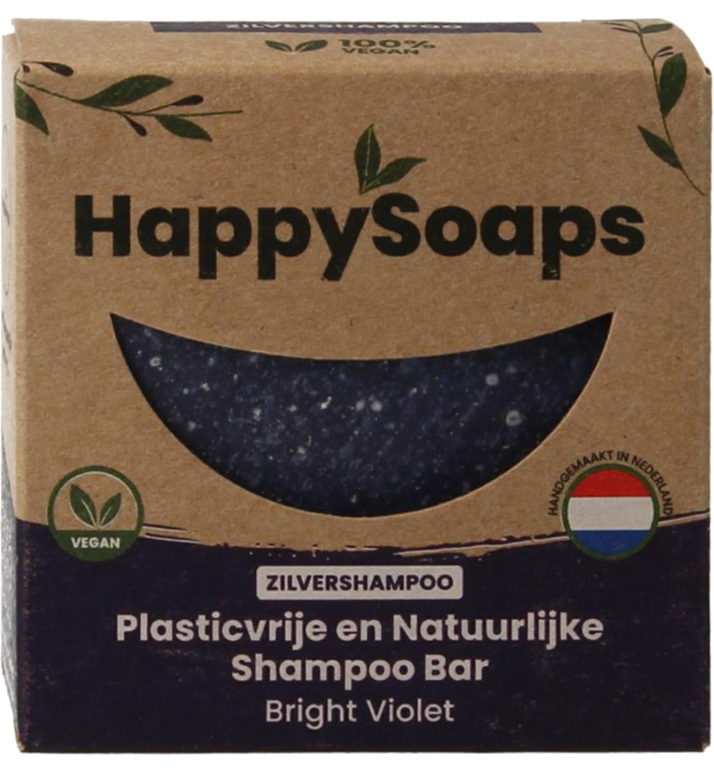 Happysoaps Shampoo bar bright violet (70 gr)