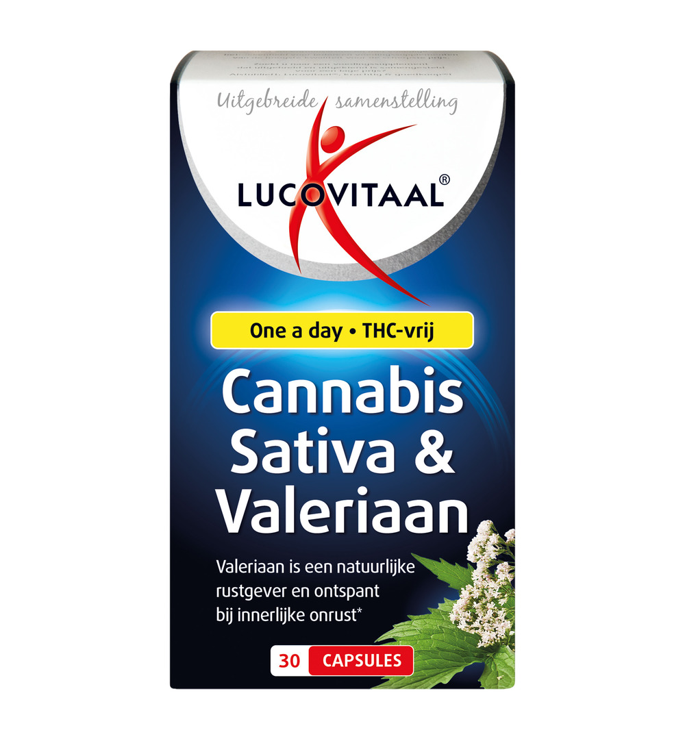 Lucovitaal Cannabis Sativa & Valeriaan (30 capsules)