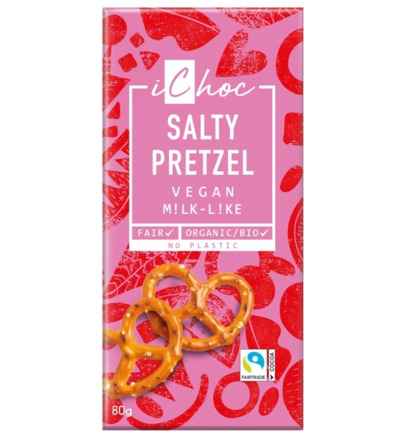 iChoc Salty pretzel bio (80 gr)