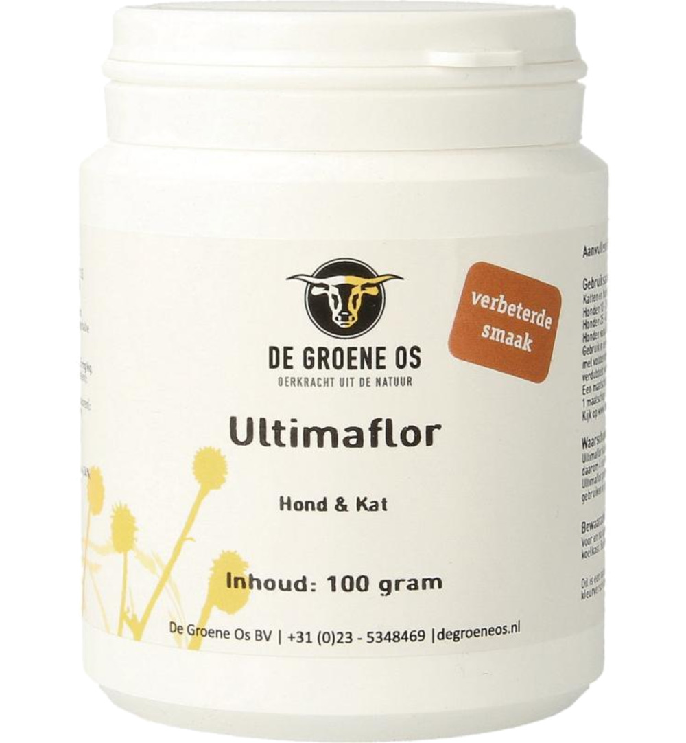 Degroene Os Ultimaflor Hond/Kat (100 gr)