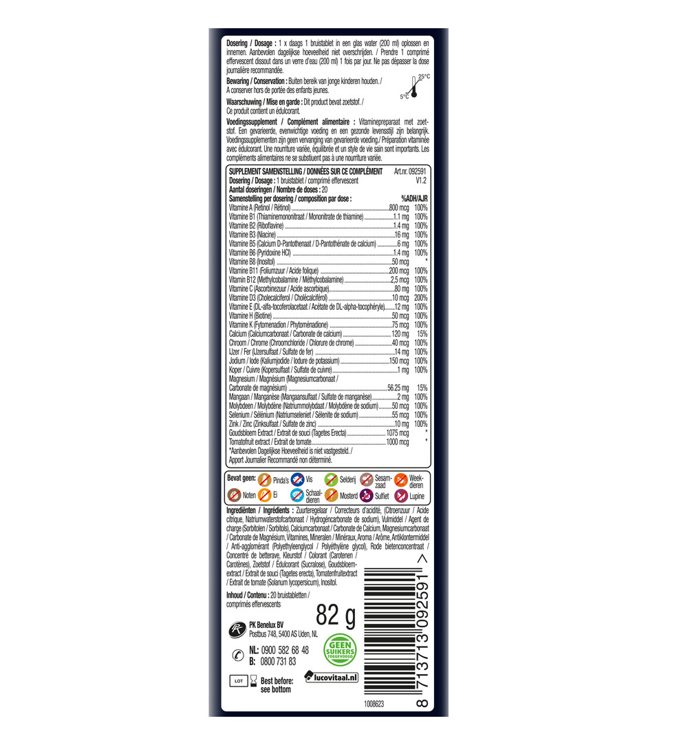 Lucovitaal Multi 50+ (20 bruistabletten)