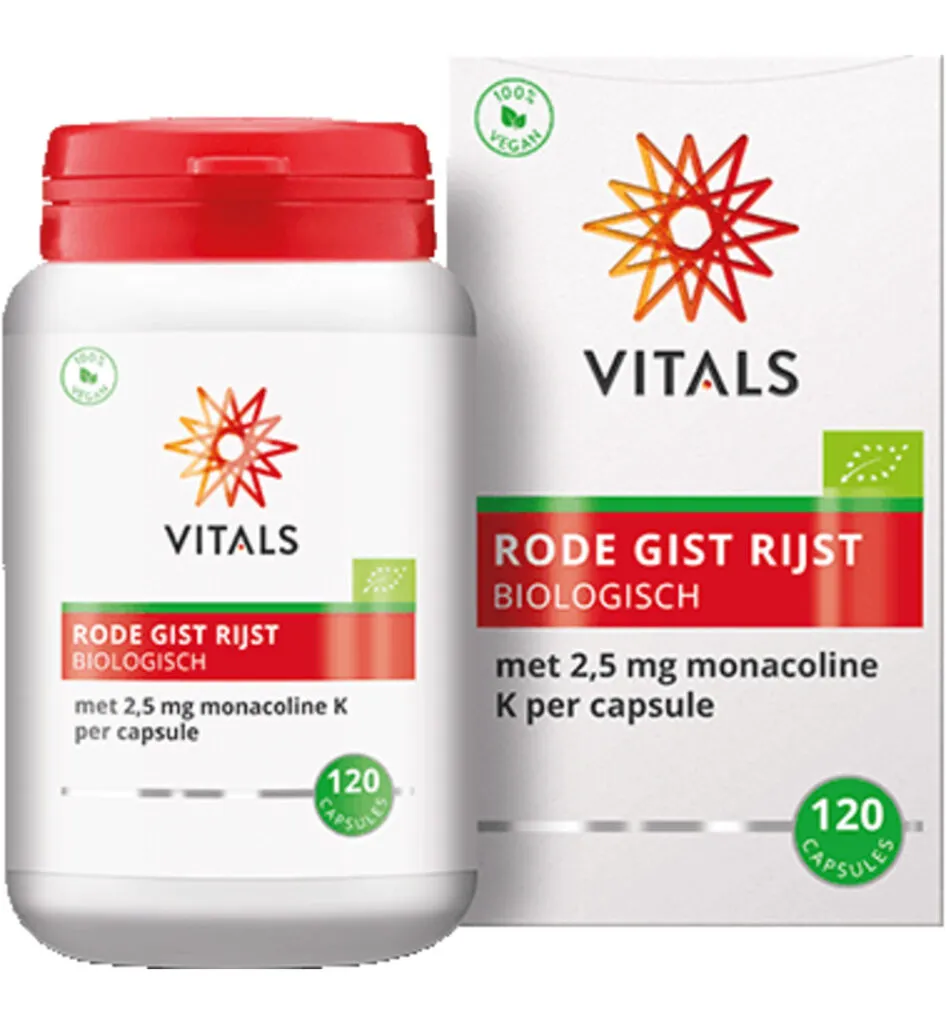 Vitals Rode gist rijst (120 capsules)