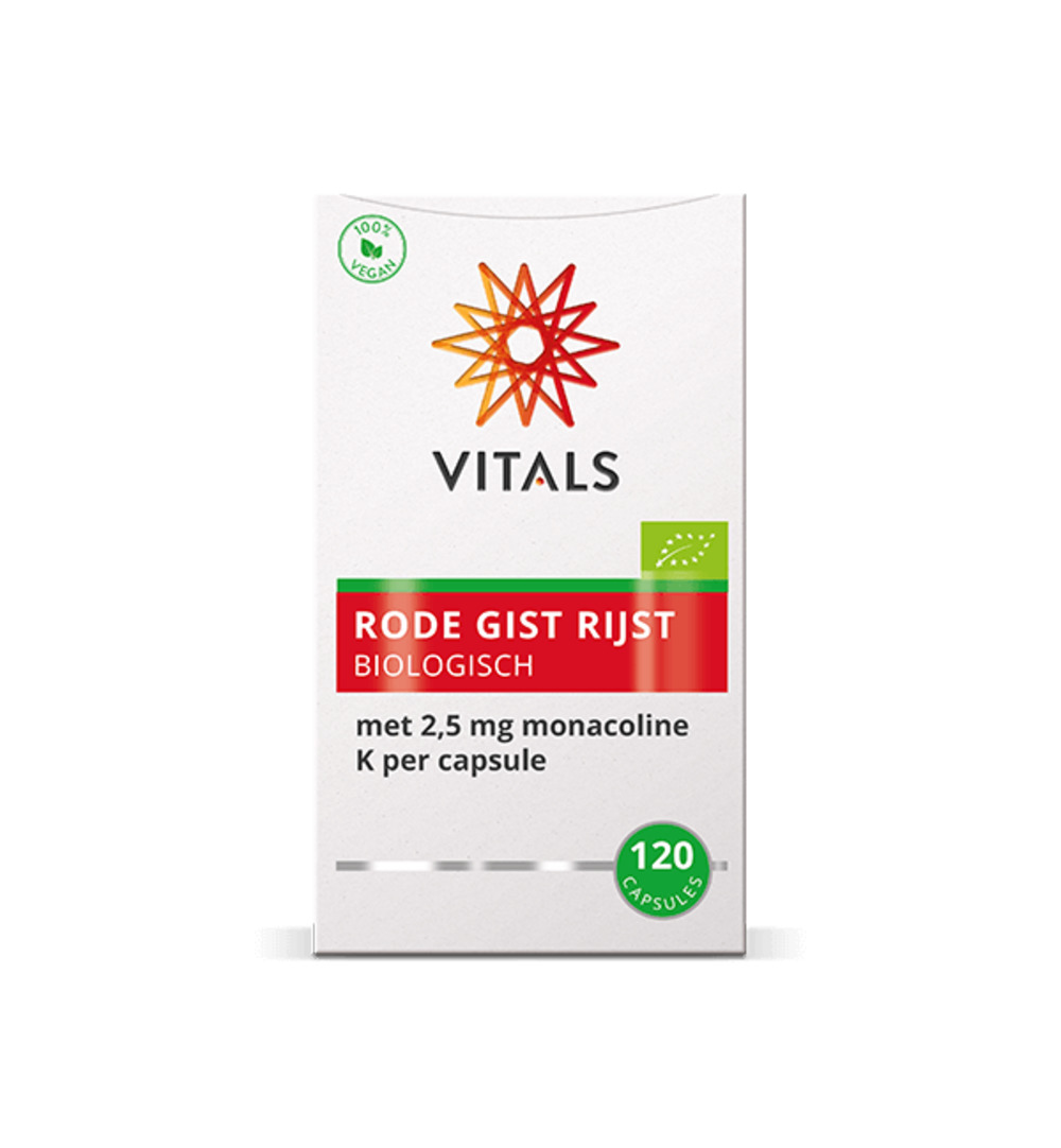 Vitals Rode gist rijst (120 capsules)