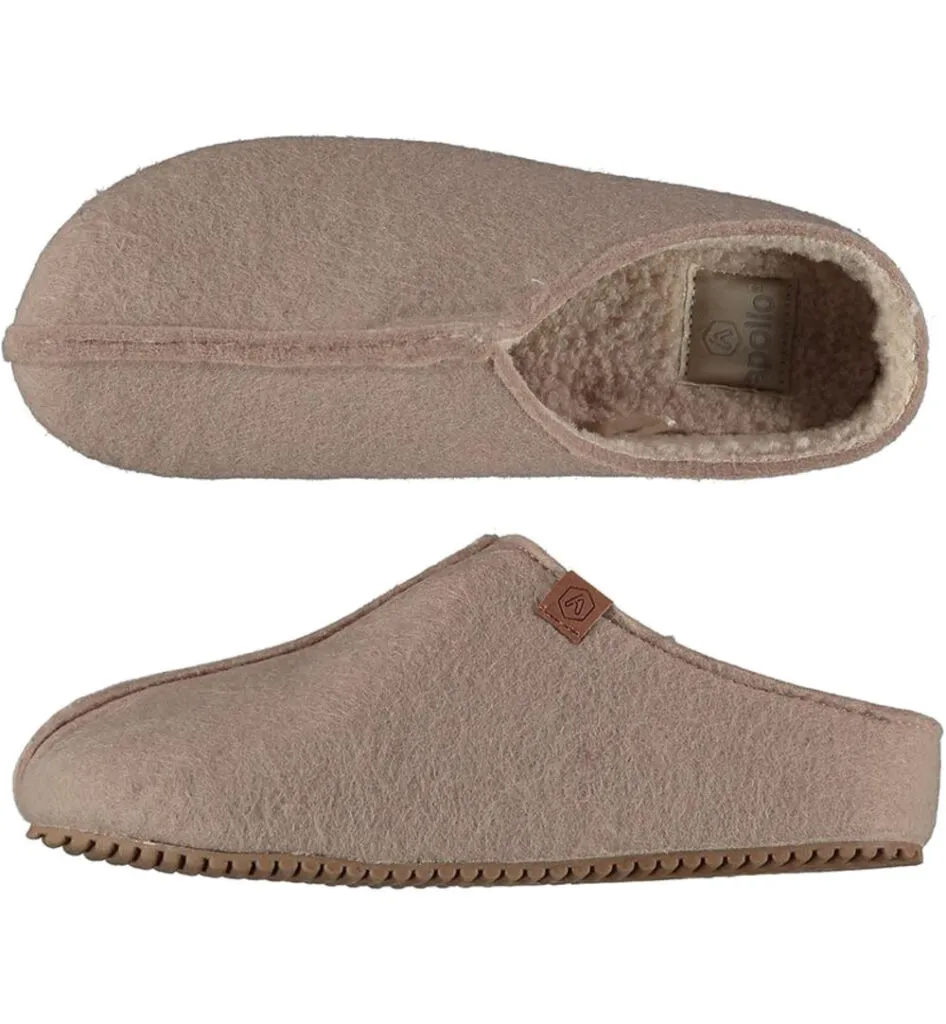 Apollo Zweedse slof beige maat 39/40 dames (1 paar)