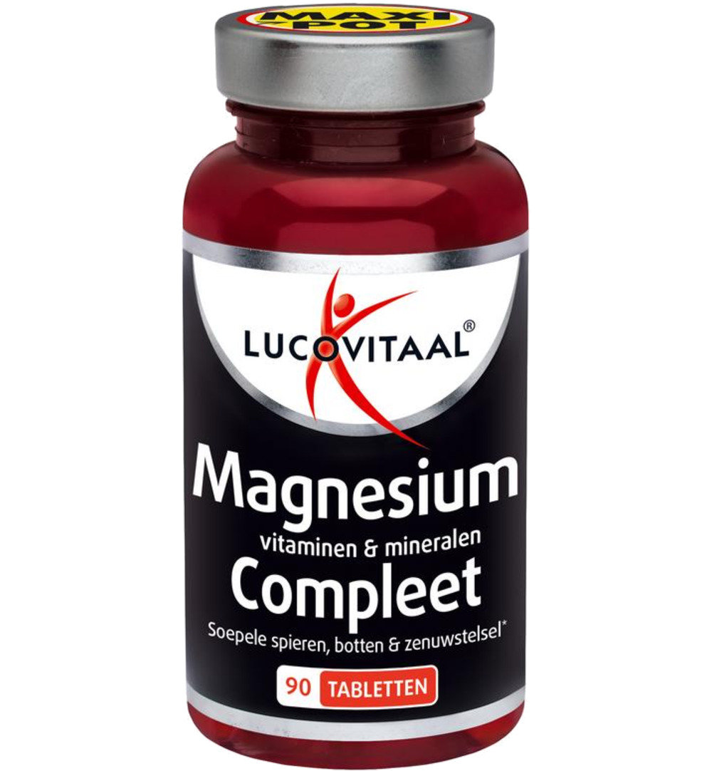 Lucovitaal Magnesium, Vitaminen & Mineralen Compleet (90 tabletten)