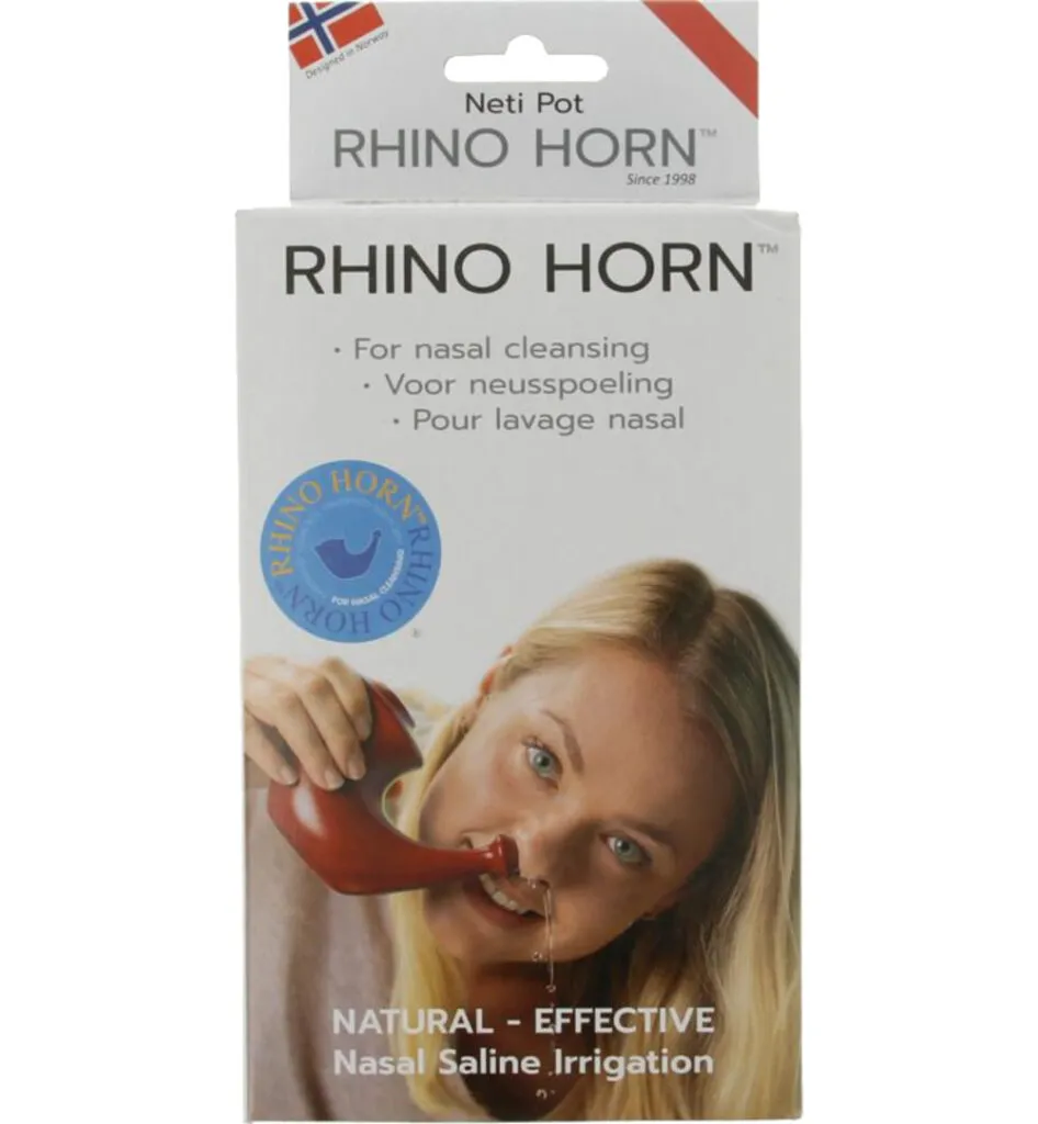 Rhino Horn Neusspoeler rood (1 stuk)