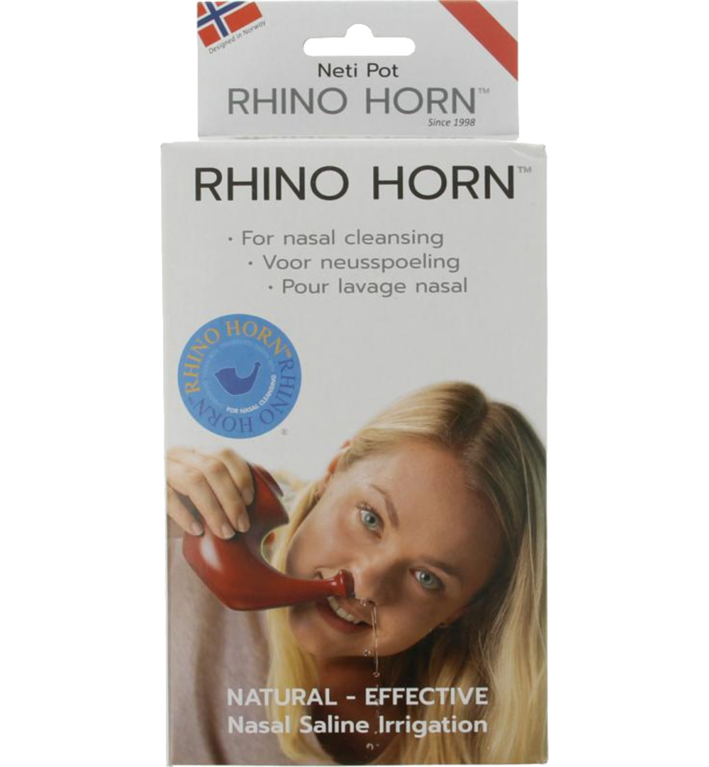 Rhino Horn Neusspoeler rood (1 stuk)