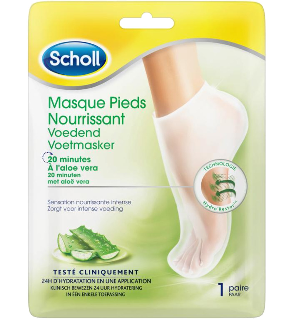 Scholl Expert care footmask aloe vera (1 paar)