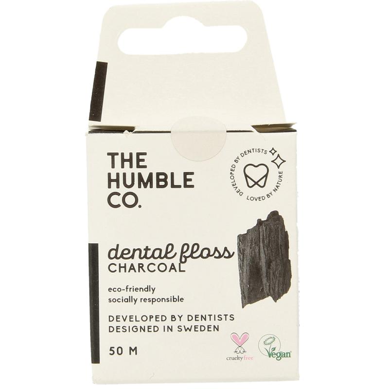 The Humble Co. Dental floss charcoal (1 stuk)