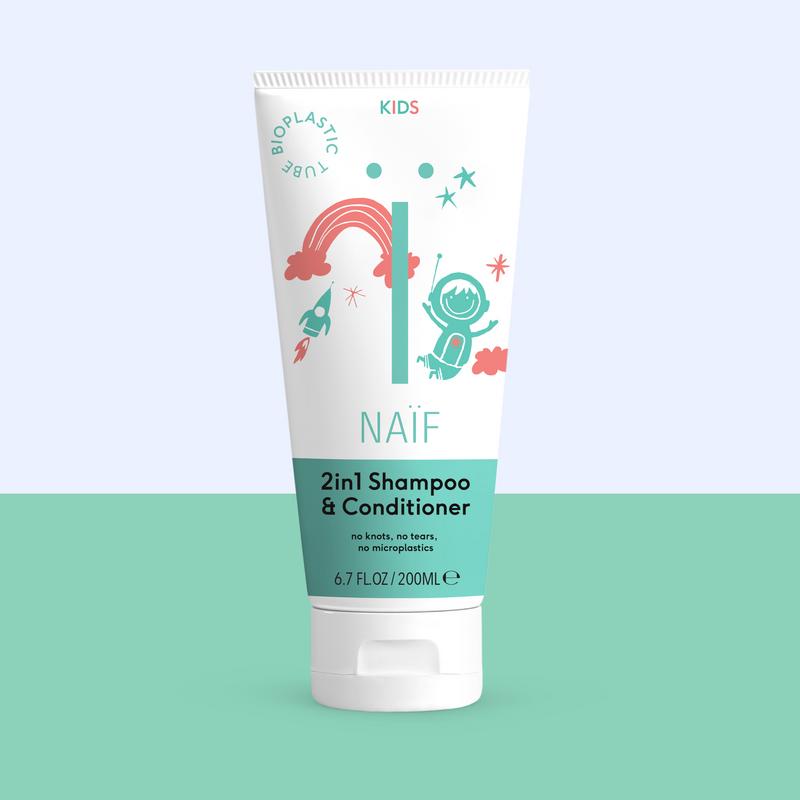 Naïf 2-in-1 Shampoo & conditioner kids (200 ml)