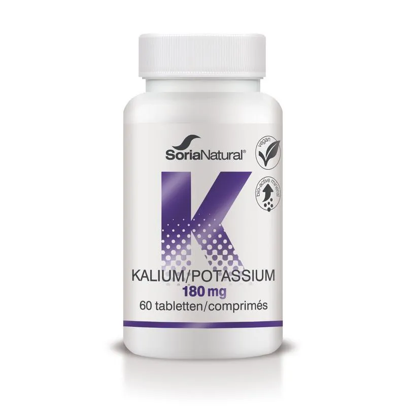 Soria Natural Kalium potassium 180mg (60 tabletten)