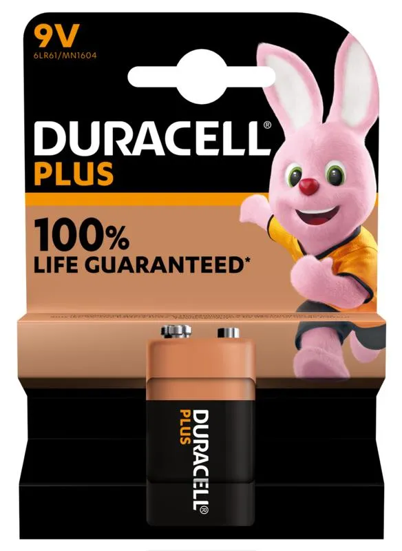 Duracell Alka plus 9V (1 stuk)