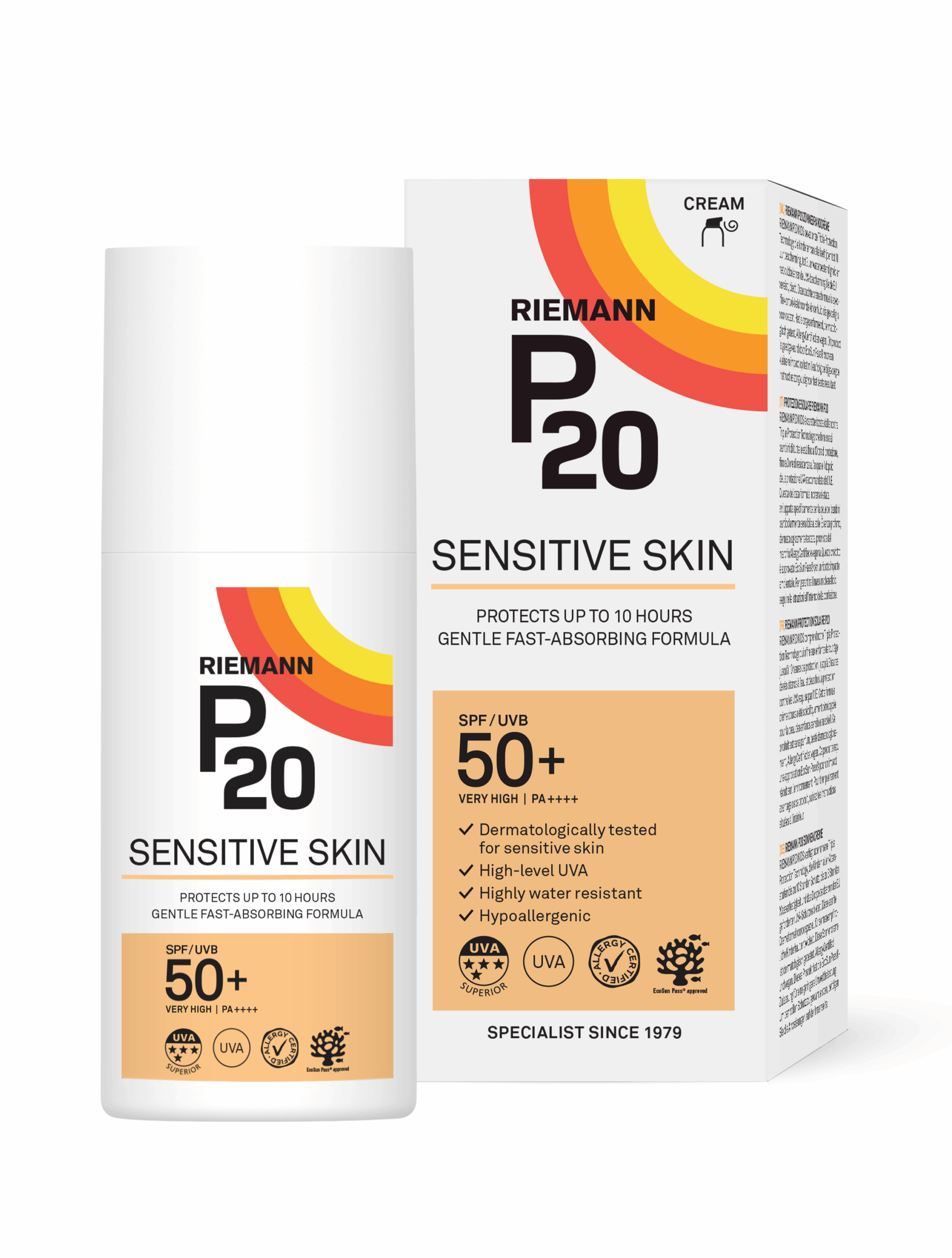 Riemann P20 Sensitive Skin SPF50+ Crème (200 ml)
