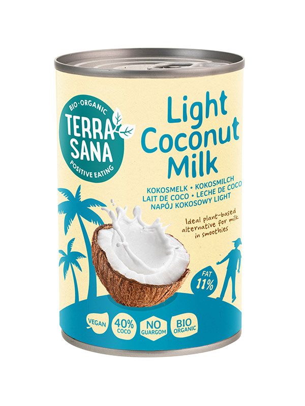 TerraSana Kokosmelk light 11% vet bio (400 ml)