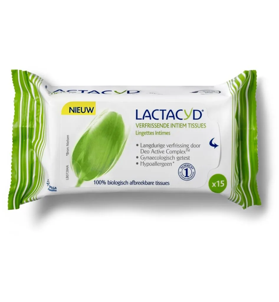 Lactacyd Tissues Verfrissend (15 stuks)