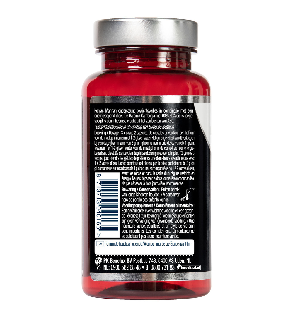 Lucovitaal Ideaal Gewicht Konjac Mannan Garcinia Cambogia (60 capsules) - image 3