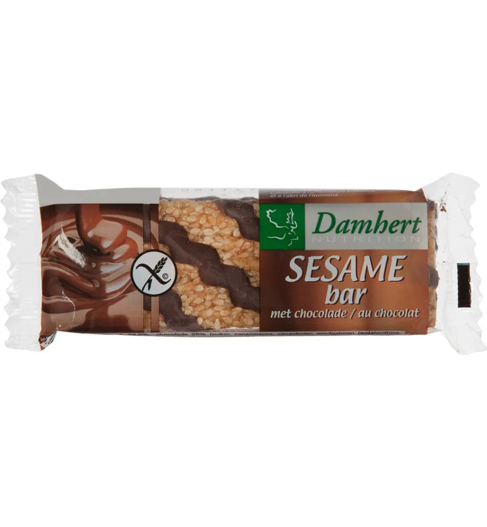 Damhert Sesambar Chocolade Glutenvrij (45 gr)