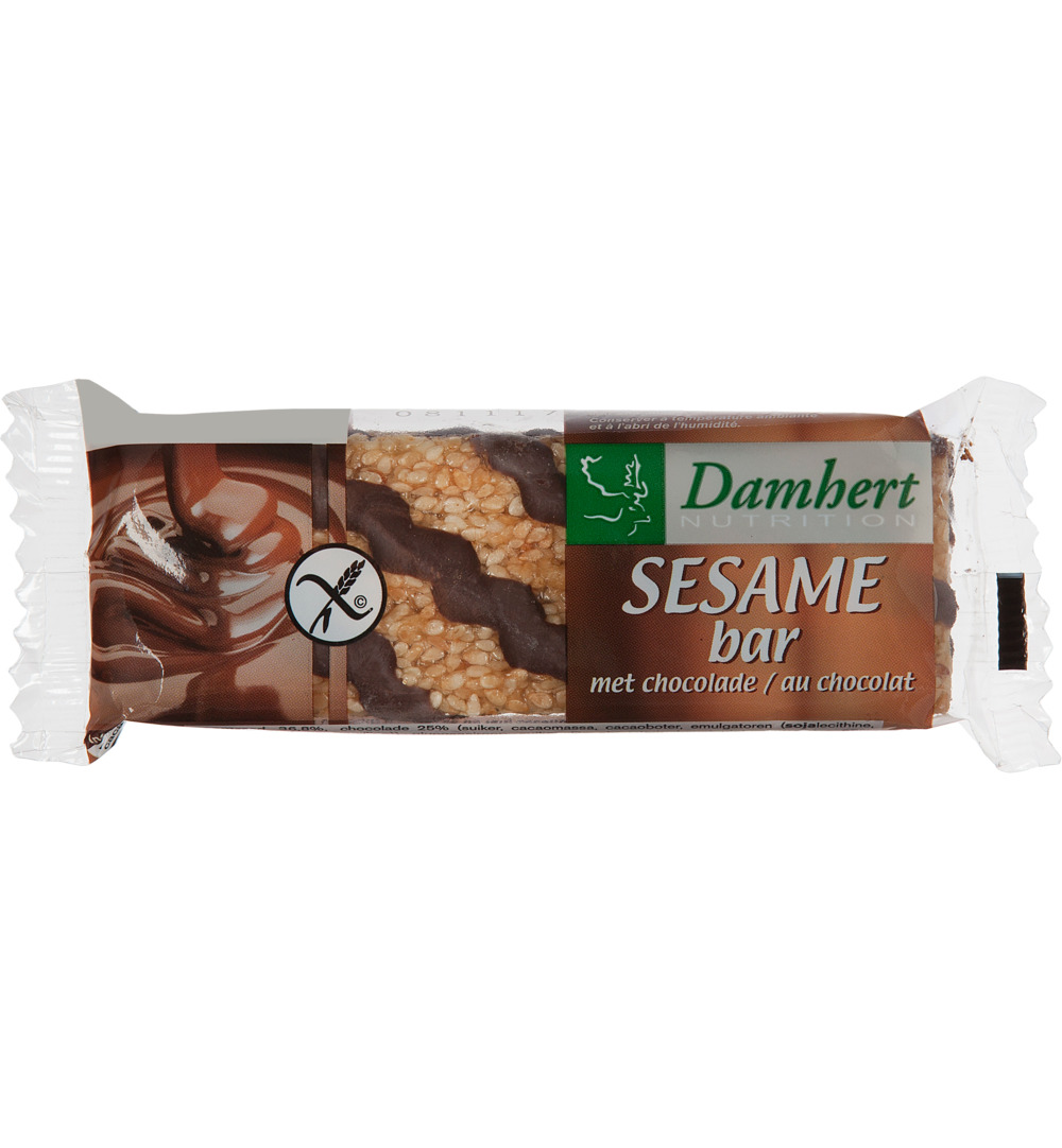 Damhert Sesambar Chocolade Glutenvrij (45 gr)