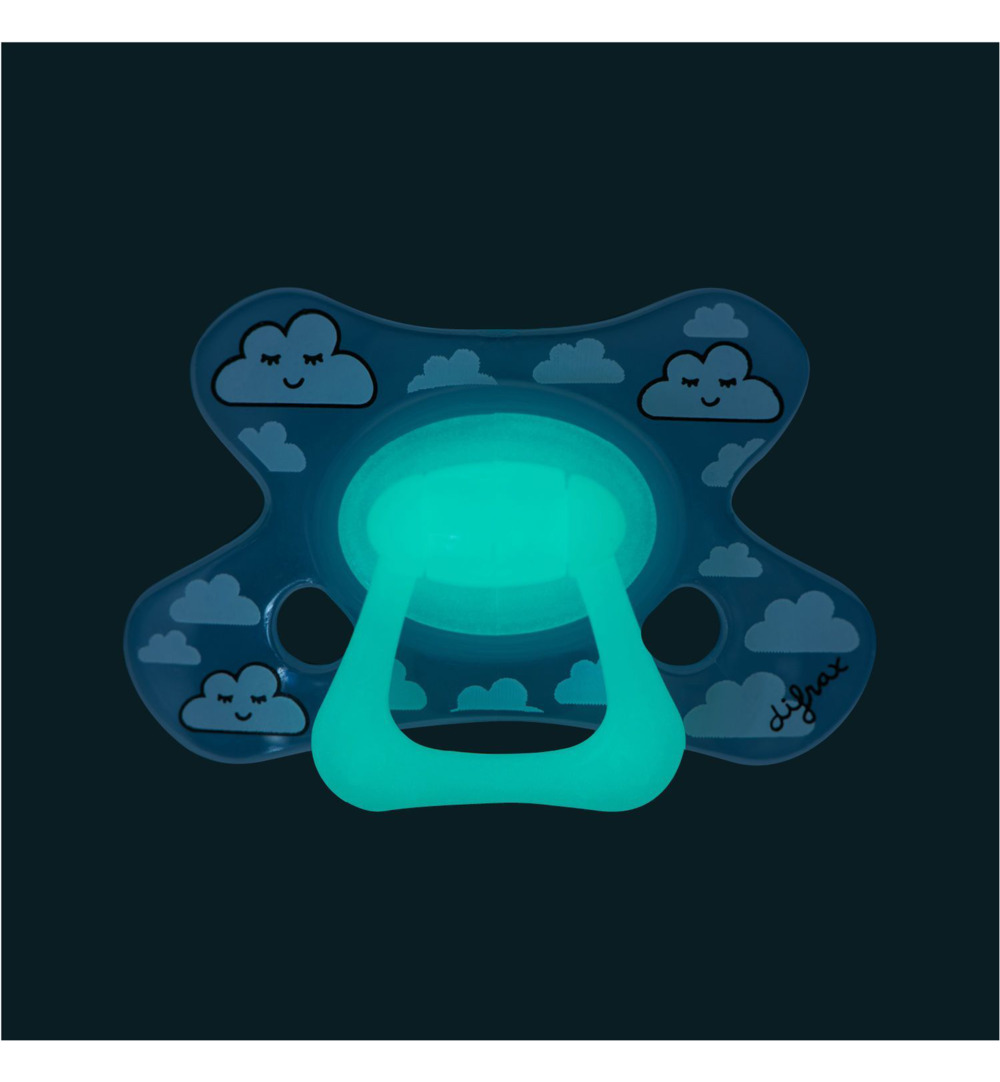 Difrax Fopspeen natural 12+ maanden nacht (1 stuk)