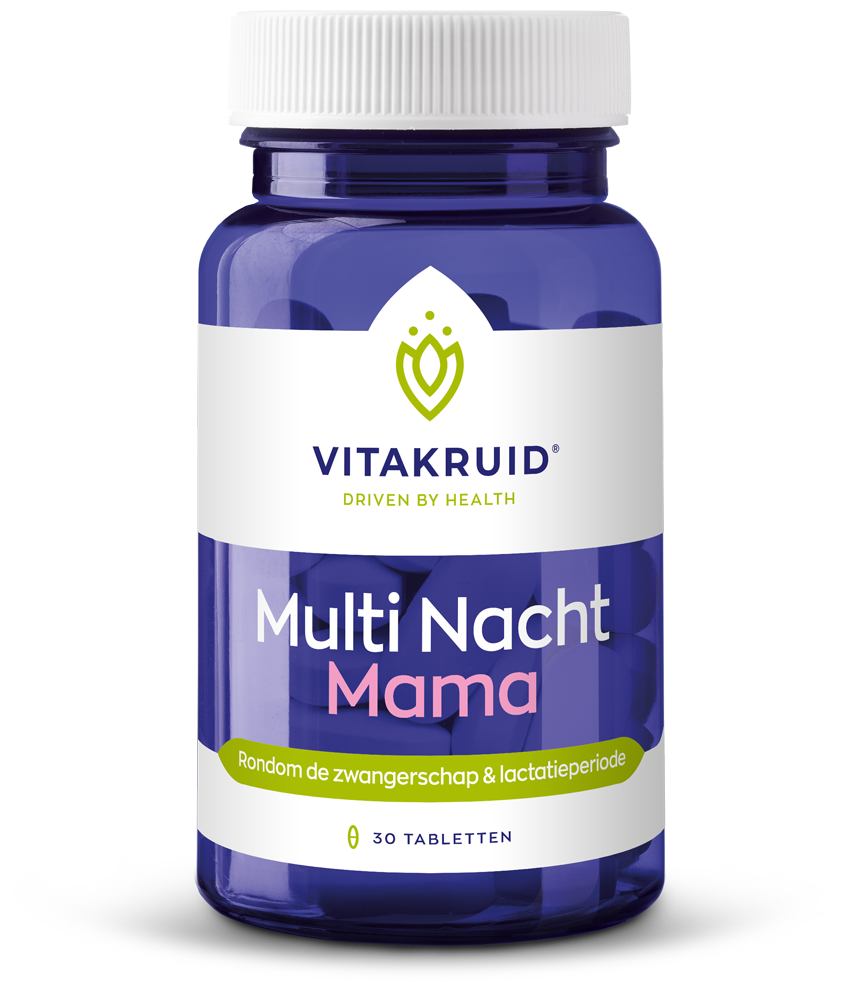 Vitakruid Multi Nacht Mama 100% Vegan (30 tabletten)