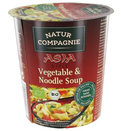 Natur Compagnie Cupnoodles Asia Vegetable Bio (55 gr)