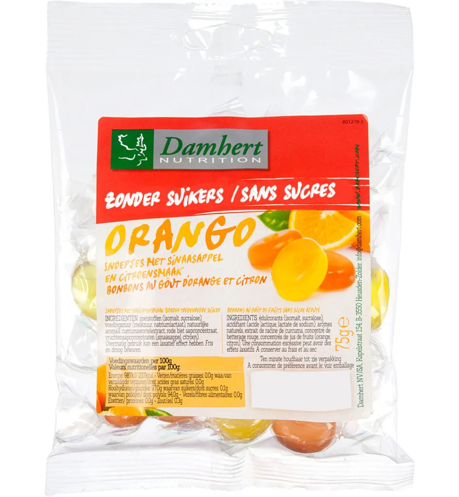 Damhert Orango bonbons (75 gr)