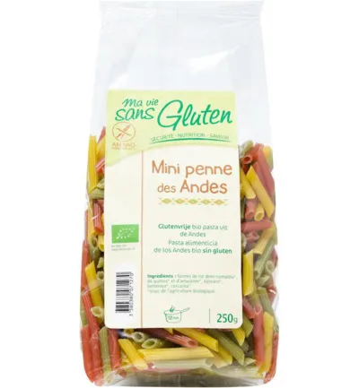 Ma Vie Sans Gluten Tricolor Mini Penne Glutenvrij Bio (250 gr)