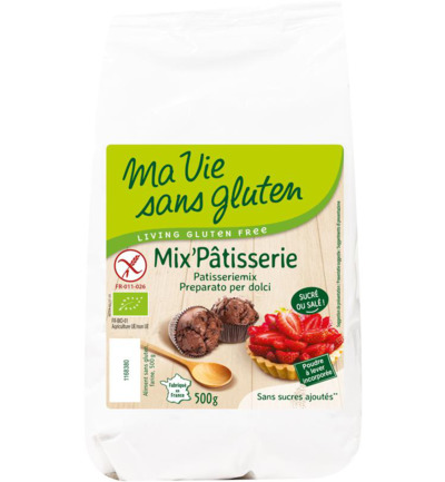 Ma Vie Sans Gluten Gebak Patisseriemix Glutenvrij Bio (500 gr)