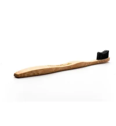 The Humble Co. Tandenborstel bamboe adult zwart brush soft (1 stuk)