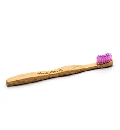 The Humble Co. Tandenborstel bamboe kids roze brush soft (1 stuk)