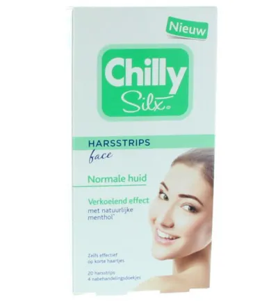 Chilly Harsstrips gezicht normale huid (20 stuks)