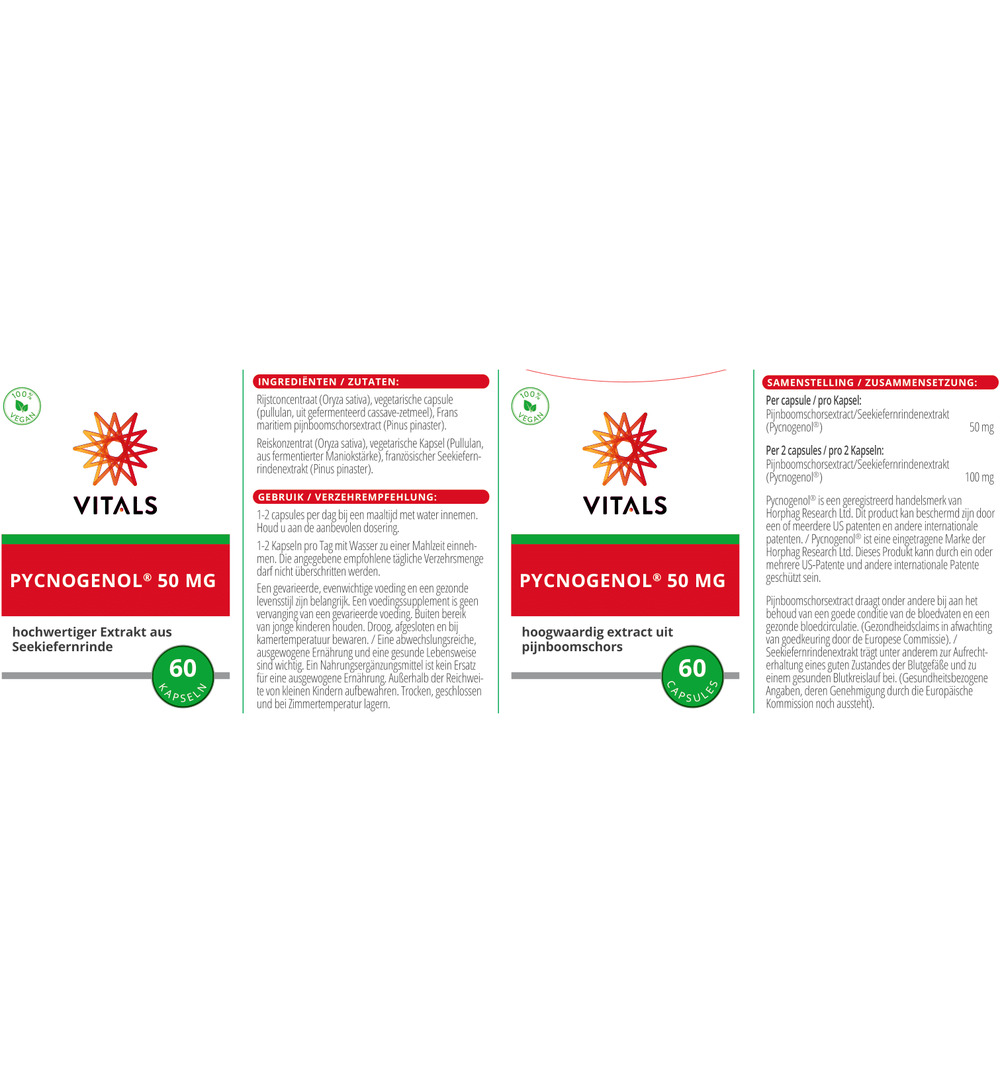 Vitals Pycnogenol (60 capsules) - image 3