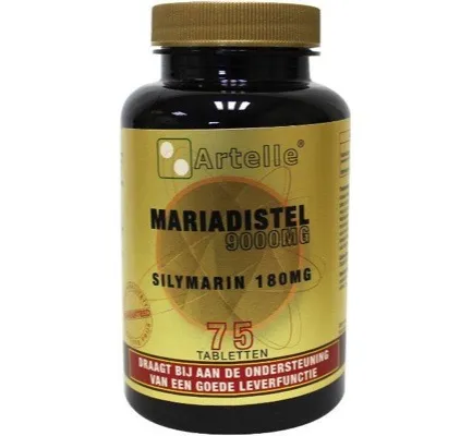 Artelle Mariadistel 9000mg silymarin 180mg (75 tabletten)