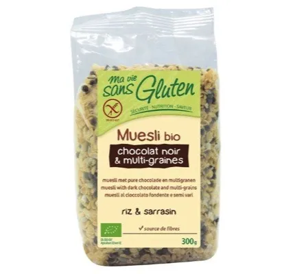 Ma Vie Sans Gluten Muesli Chocolade En Multigranen Glutenvrij Bio (300 gr)
