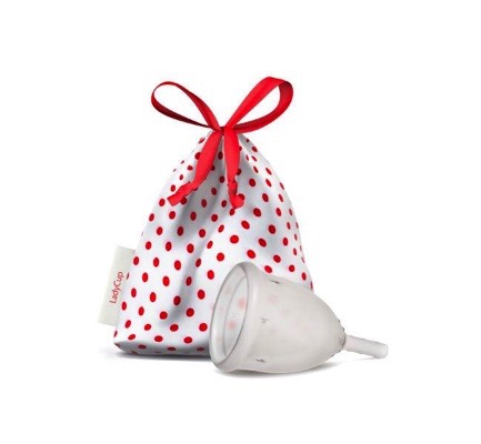 LadyCup Menstruatie cup transparant maat S 40mm (1 stuk)