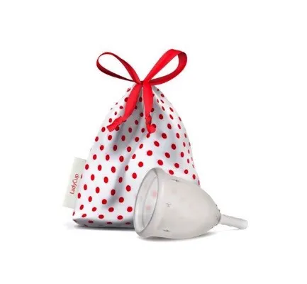 LadyCup Menstruatie cup transparant maat S 40mm (1 stuk)