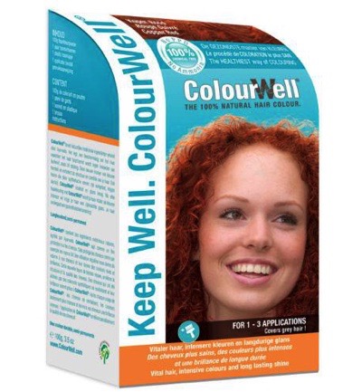 Colourwell 100% Natuurlijke haarkleur koper rood (100 gr)