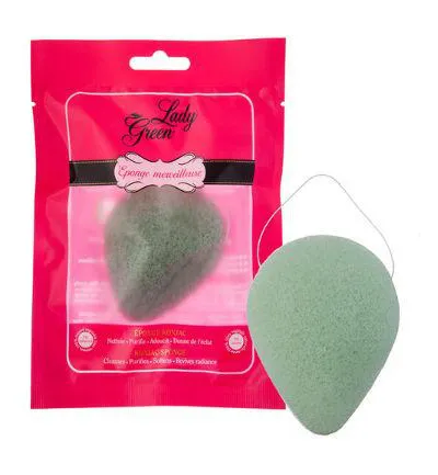 Ladygreen Konjac Gezicht Spons Aloe Vera (1 stuk)