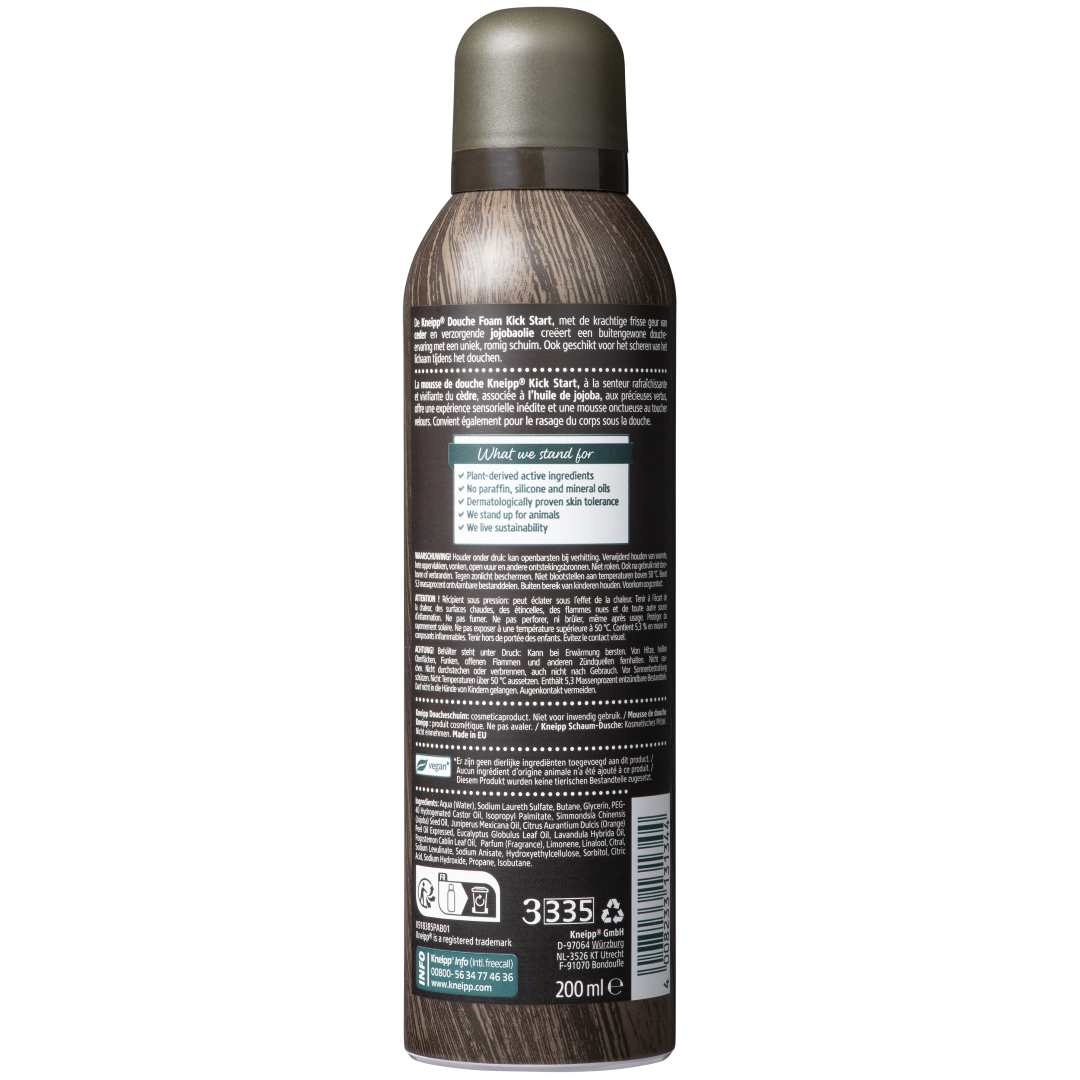 Kneipp Douche foam men ceder-jojoba (200 ml)