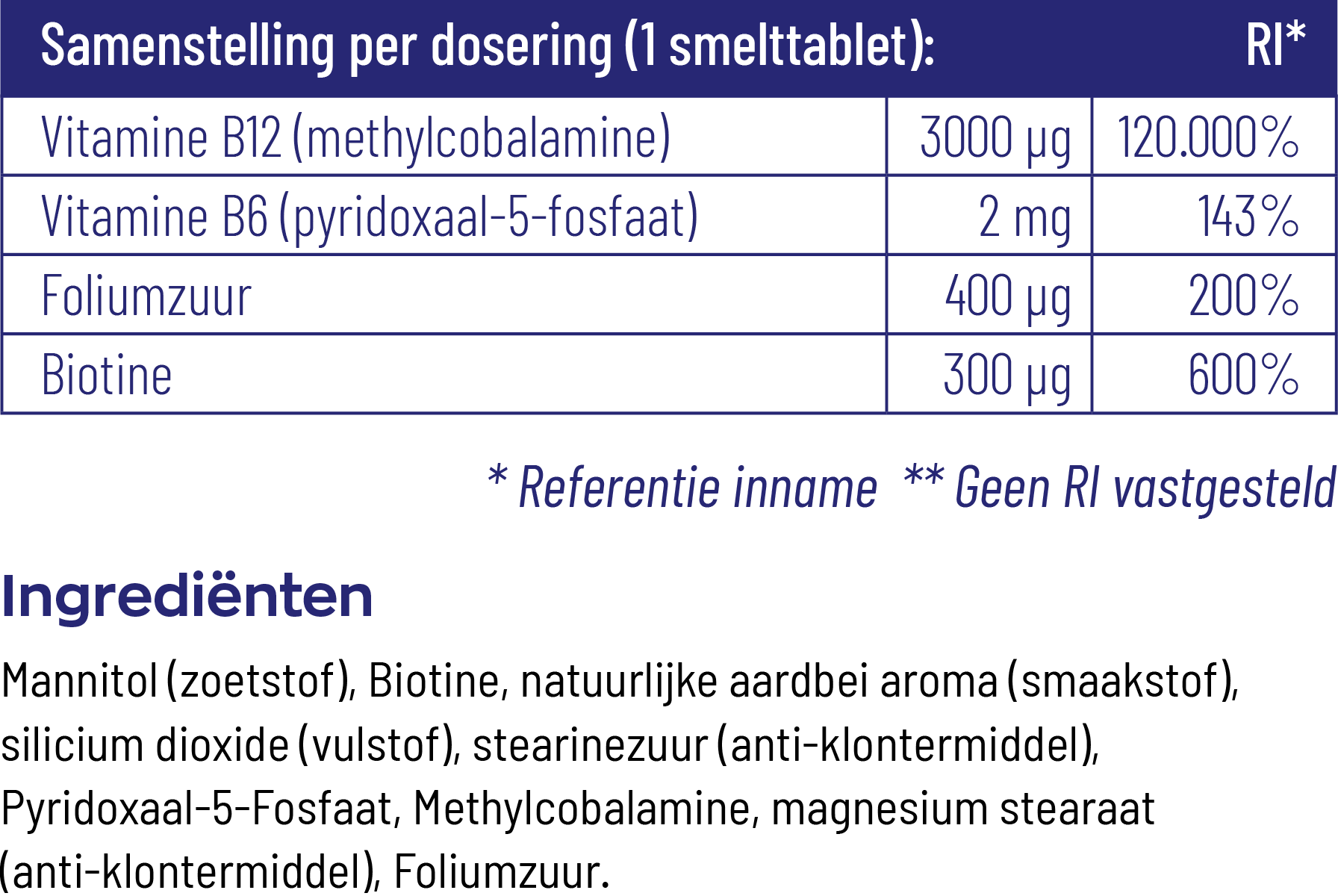 Vitakruid B12 Forte Plus® 3.000 Met P-5-P Vitamine (60 tabletten) - image 4