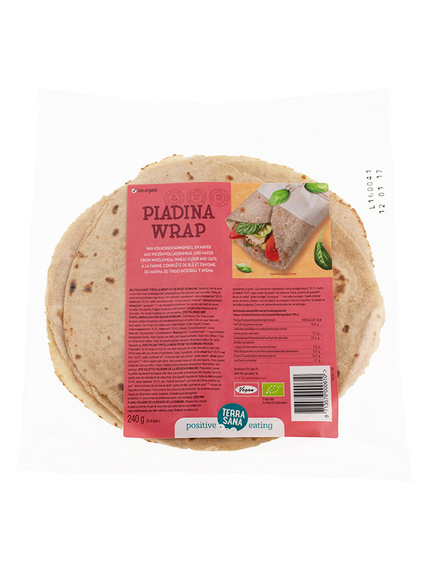 Terrasana Piadina Wraps Tarwe En Haver Bio (240 gr)