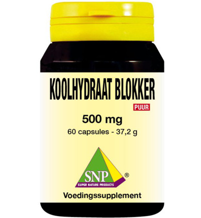 Snp Koolhydraat blokker 500 mg puur (60 capsules)