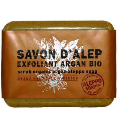 Aleppo Soap Co Aleppo zeep exfoliant argan bio (100 gr)