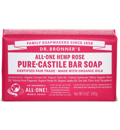 Dr. Bronner's Barsoap rose (140 gr)