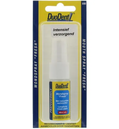 Duodent Mondspray fresh mintvrij (11 ml)