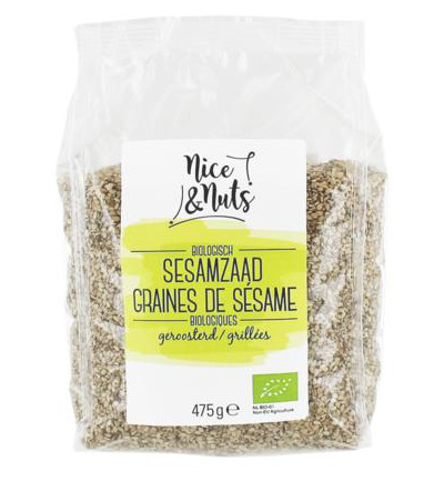 Nice & Nuts Sesamzaad Geroosterd Bio (475 gr)