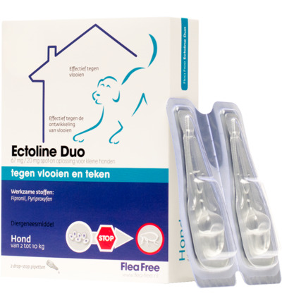 Flea Free Ectoline Duo Hond 2-10Kg Pipet (2 stuks)