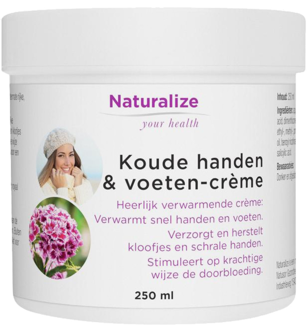 Naturalize Koude handen en voeten creme (250 ml)