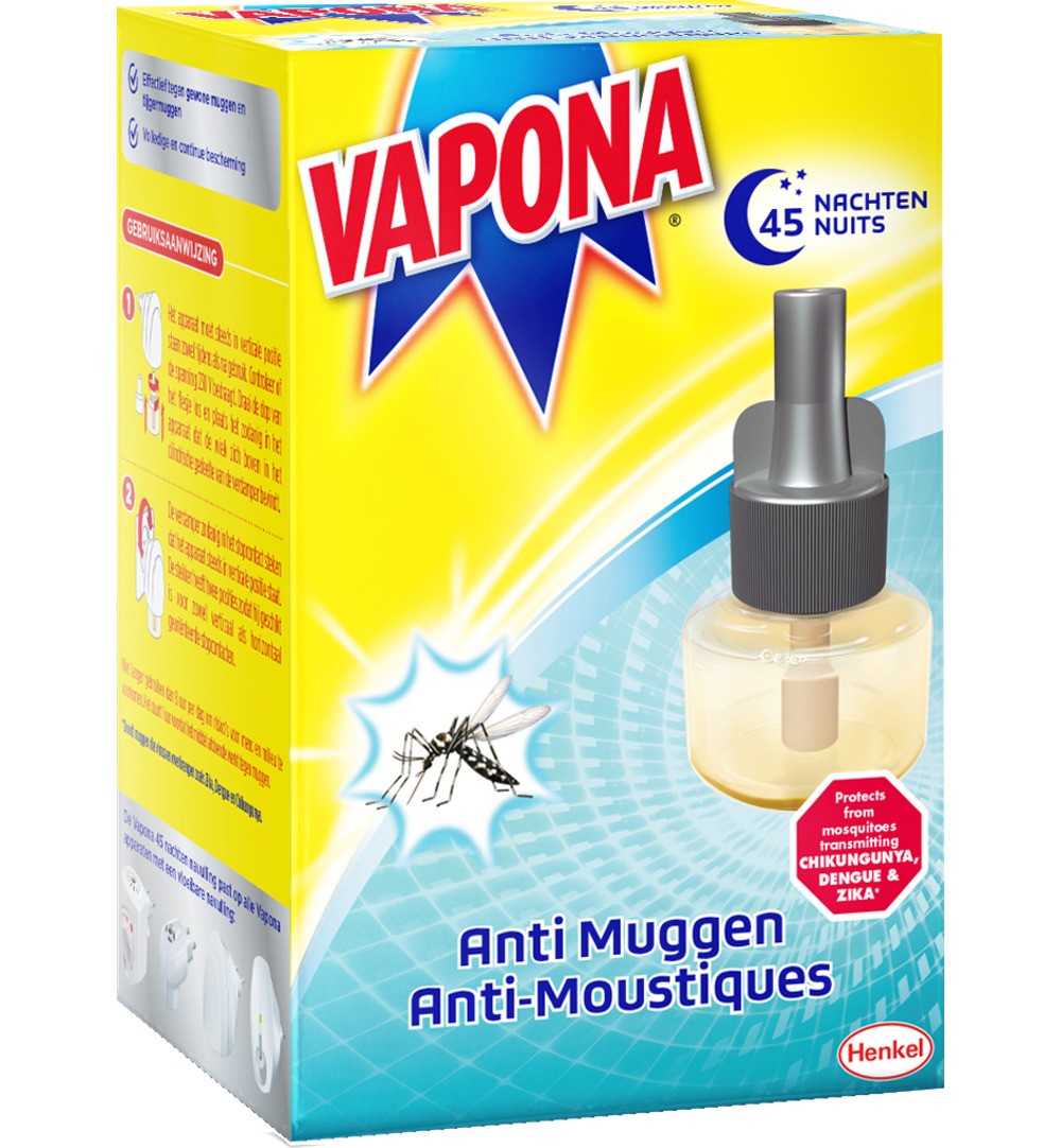 Vapona Anti Mug Stekker 45 Nachten Navul (1 stuk)