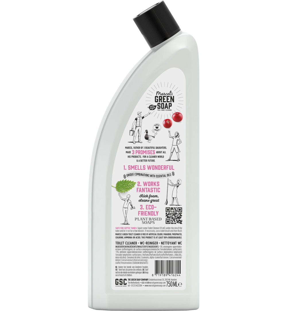 Marcel's Green Soap Toiletreiniger patchouli & cranberry (750 ml)